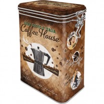Cutie metalica cu capac etans - Coffee House